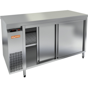 Стол тепловой раздаточный,  600х700х850мм, борт, закрытый, 1 дверь распашная, +90С, нерж.сталь, ножки, аналоговое упр. HICOLD 91146