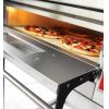 Печь для пиццы электрическая, подовая, 2 камеры  650х600х120мм, 8 пицц D280мм, электромех.управление, двери стекло, под камень
