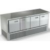 Стол холодильный, GN2/3, L1.97м, без борта, 4 двери глухие, ножки, -2/+10С, нерж.сталь, дин.охл., агрегат нижний