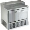 Стол холодильный для пиццы, GN1/1, L1.00м, 2 двери глухие, ножки, +2/+10С, нерж.сталь, дин.охл., агрегат нижний, короб 5GN1/3