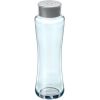Бутылка дизайнерская стеклянная, светло-голубая, логотип Vivreau, завинчивающаяся крышка, для негазированной воды, объём 700мл