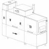 Машина посудомоечная конвейерная для подносов GN1/1 DIHR TX 1600 SX+DDE-GROUP