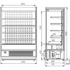 Стеллаж холодильный ПОЛЮС FC 20-07 VM 1,9-2 RAL9006 (CARBOMA CUBE 1930/710 ВХСп-1,9)