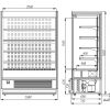 Горка холодильная ПОЛЮС FC20-07 VM 2,5-2 (CARBOMA CUBE 1930/710 ВХСп-2,5) 9006 инд.исполнение