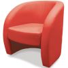 Кресло Глобус, мягкое, обивка экокожа II категории красная