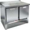 Стол холодильный, GN2/3, L1.00м, борт H50мм, 2 выдв.секции, ножки, -2/+10С, нерж.сталь, дин.охл., агрегат нижний