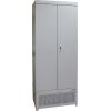 Шкаф тепловой сушильный для одежды,  804х512х2065мм, 2 двери распашные, 6 полок решетчатых, 1 замок, +40/+60С, краш.сталь RAL7035