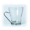Чашка 235мл для кофе (капучино) с металлической подставкой, стекло