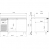 Стол холодильный STUDIO 54 DAIQUIRI 0/+8C GN 1260X700 SPLASHBACK+VERSION -2 +8C+TROPIC VERSION