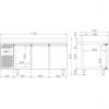 Стол холодильный STUDIO 54 DAIQUIRI 0/+8C GN 1720X700 SPLASHBACK+VERSION -2 +8C+TROPIC VERSION