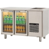 Модуль барный холодильный, 1260х650х850мм, без борта, 2 двери стекло, ножки, +2/+15С, нерж.сталь, дин.охл., агрегат справа, ванна охл.GN1/1