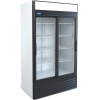 Шкаф холодильный, 1120л, 2 двери-купе стекло, 8 полок, ножки, -6/+6С, дин.охл., белый, фронт черный, агрегат нижний, канапе