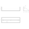 Полка настенная ASSUM ПН-П-11/3 (1100х300х220)
