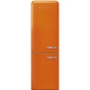 Шкаф комбинированный бытовой,  365л, 2 двери глухие левые, 3 ящика, 5 полок, ножки, +2/+7C и -18С, оранжевый, фурнитура серебро