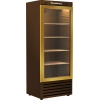 Шкаф холодильный,  560л, 1 дверь стекло, 5 полок, ножки, +1/+12С, дин.охл., золотисто-коричневый, агрегат нижний