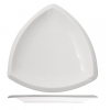 Тарелка мелкая L 18см треугольная Кунстверк фарфор белый KUNSTWERK 03010920