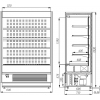 Стеллаж холодильный ПОЛЮС FC 20-07 VM 0,6-2 RAL9005 (CARBOMA CUBE 1930/710 ВХСп-0,6)