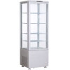 Витрина холодильная напольная, вертикальная, L0.52м, 4 полки, 0/+12С, дин.охл., белая, 4-х стороннее остекление, колеса, LED посветка с 4-х сторон