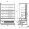 Стеллаж холодильный ПОЛЮС FC 20-07 VM 0,7-2 RAL9005 (CARBOMA CUBE 1930/710 ВХСп-0,7)