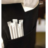 Трубочки для напитков бумажные в индивидуальной упаковке D 6мм L 197мм чёрные