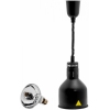 Лампа-мармит подвесная, абажур D190мм черный, шнур регулируемый черный