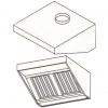 Зонт вытяжной пристенный MECON ЗВЗ1074INOX