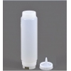 Бутылка  в сборе с крышкой для соуса 500 мл  пластик полупрозрачный (с обрезным  носиком) FIFO Z-BR-FB16-224