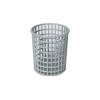 Корзина посудомоечная для столовых приборов, D110х125мм, пластик серый. круглая