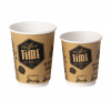 Стакан бумажный для горячих напитков двухслойный COFFEE TIME 250мл