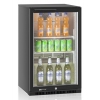 Шкаф холодильный для напитков (минибар), 113л, 1 дверь стекло, 2 полки, ножки, +2/+10С, дин.охл., черный