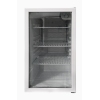 Шкаф холодильный для напитков (минибар),  80л, 1 дверь стекло, 3 полки, ножки, +4/+16С, стат.охл., белый