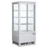 Витрина холодильная настольная, вертикальная, L0.43м, 3 полки, 0/+12С, дин.охл., краш.сталь, 4-х стороннее остекление, LED