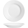 Тарелка глубокая 400мл D 22,5см h 3,5см  Restaurant, стекло белое