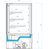Витрина холодильная напольная CRYSPI ELEGIA QUADRO К 850 Д (верх9005мат_низ9005стр м)