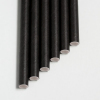 Трубочки для напитков бумажные D 8мм L 200мм чёрные