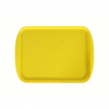 Поднос столовый с ручками L 41,5см w 30,5см прямоугольный, полистирол желтый