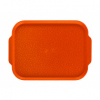 Поднос столовый с ручками L 45см w 35,5см прямоугольный, полистирол оранжевый