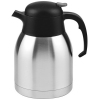 Термос для кофе и чая красная кнопка 1,5л L 16,8см w 13,6см h 22см, сталь, пластик, серебрян., черный