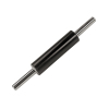 Скалка с ручками L 48/25см w 6,5см, бук, нерж.сталь, антиприг. покрытие, черный, металлич.