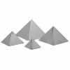 Форма кондитерская «Пирамида» набор (6шт) D 9см h 6см нерж.сталь