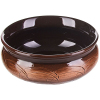 Тарелка глубокая Скифская 500мл D 14см h 6см керамика коричнев.