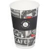 Стакан бумажный для горячих напитков двухслойный CAFE NOIR 400мл