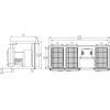 Стол холодильный ПОЛЮС T70 M3-1 (3GN/NT CARBOMA) без борта (0430-1 корпус нерж 3 двери)