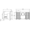 Стол холодильный ПОЛЮС T70 M2-1 (2GN/NT CARBOMA) без борта (0430-1 корпус нерж 2 двери)
