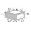 Коробка для кондитерских изделий с окном 260х260х100мм бумага белая