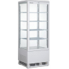 Витрина холодильная настольная, вертикальная, L0.43м, 4 полки, 0/+12С, дин.охл., краш.сталь, 4-х стороннее остекление, LED