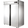 Шкаф холодильный, GN2/1, 1400л, 2 двери глухие, 8 полок, ножки, 0/+6С, дин.охл., нерж.сталь, R290