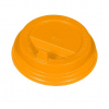 Крышка для стакана 200-250мл D 80мм пластик желтый с носиком
