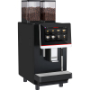 Кофемашина-суперавтомат, 1 группа, 2 кофемолки, авт. капуч., серебристая+черная, бутыль/водопровод, 2 контейнера для зерен, подача пара