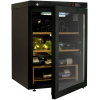 Шкаф холодильный для вина, 1 дверь стекло, 3 полки, ножки, +4/+18С, стат.охл., коричневый